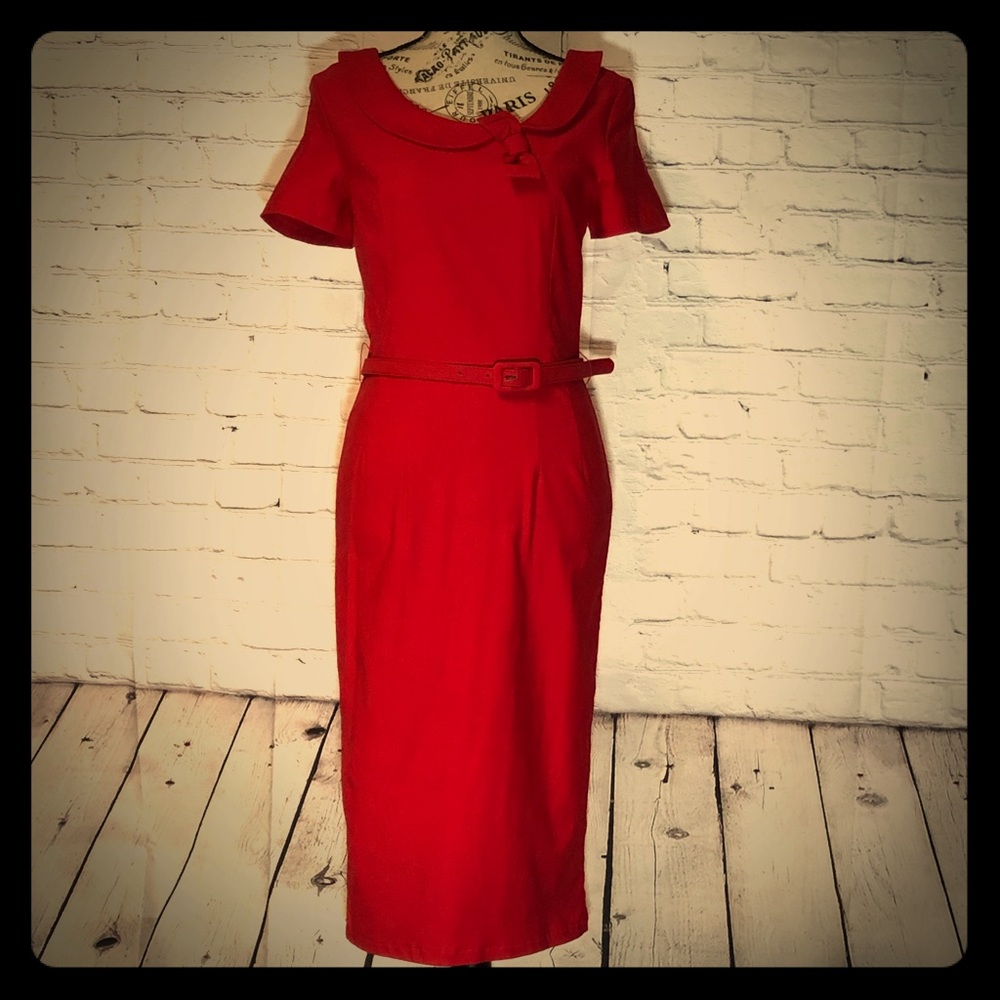 Vintage style red dress